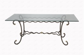 CYCLADE dinning table - Glass top