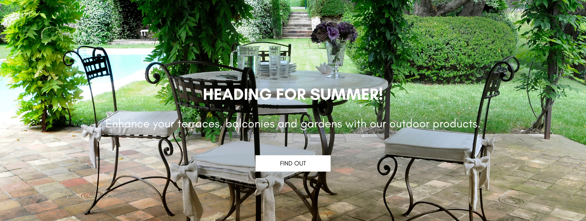 summer outdoor furniture iron